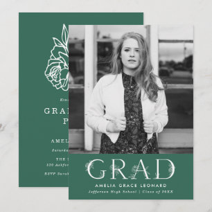 Botanical Garden Graduation Party Invitation