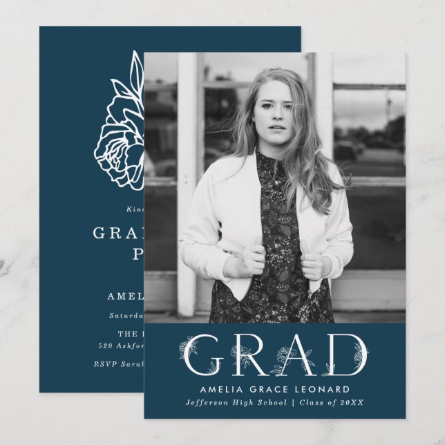 Botanical Garden | Graduation Party Invitation (Front/Back)