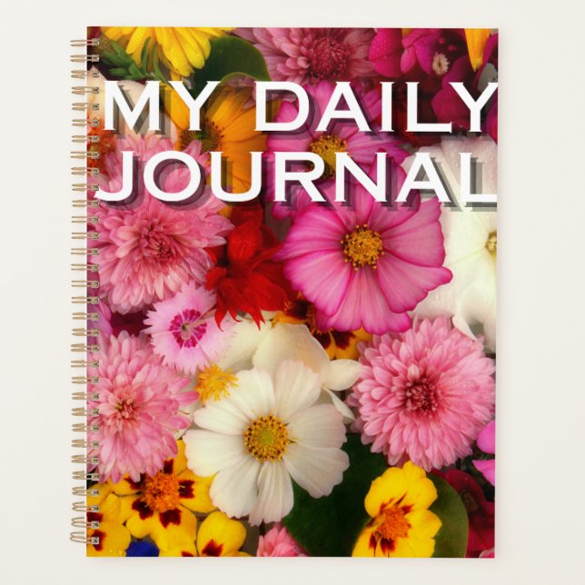 Botanical Garden "My Daily Journal" Planner (Front)