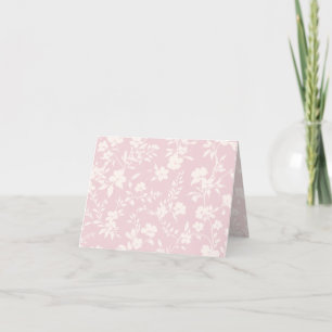 Botanical Garden Neutral - Blush Pink Thank You Card