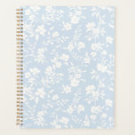 Botanical Garden Neutral - Powder Blue Planner<br><div class="desc">A graceful botanical garden pattern featuring delicate blossoms and leafy stems arranged in a flowing,  natural composition. 
Perfect for occasions that celebrate nature and elegance,  such as spring gatherings,  garden parties,  bridal showers,  weddings,  birthdays,  and thoughtful seasonal correspondence.</div>