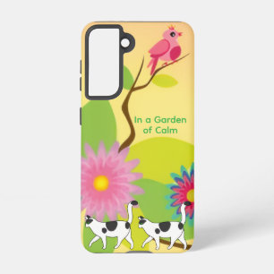Botanical Garden of Calm Cat Galaxy Case