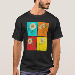 Botanical Garden Plant Flower Blossom Pop Daisy Fl T-Shirt