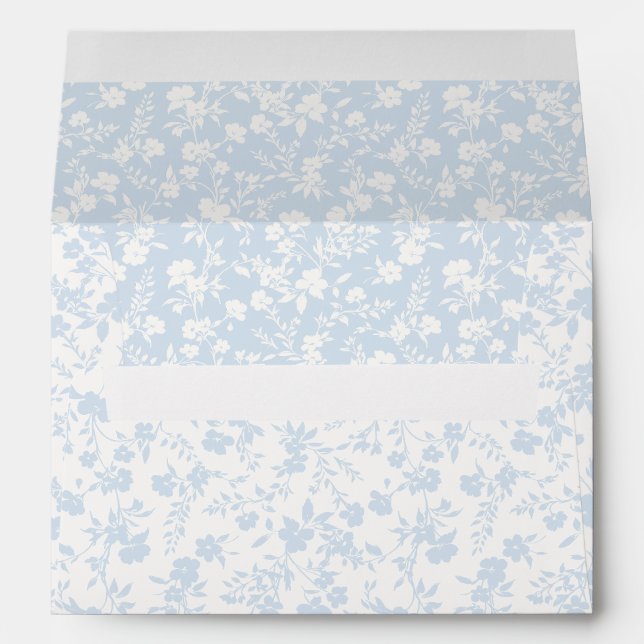 Botanical Garden Powder Blue - Neutral Envelope (Back (Bottom))