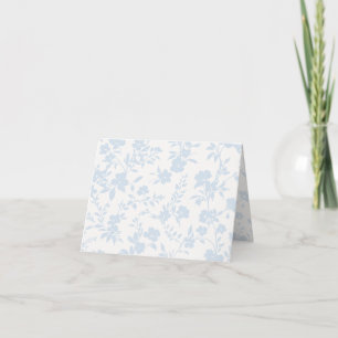 Botanical Garden Powder Blue - Neutral Thank You Card