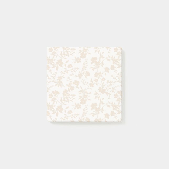 Botanical Garden Soft Linen - Neutral Post-it Notes (Front)