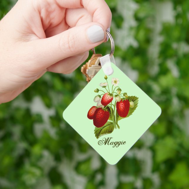 Botanical Garden Strawberry Key Ring (Hand)