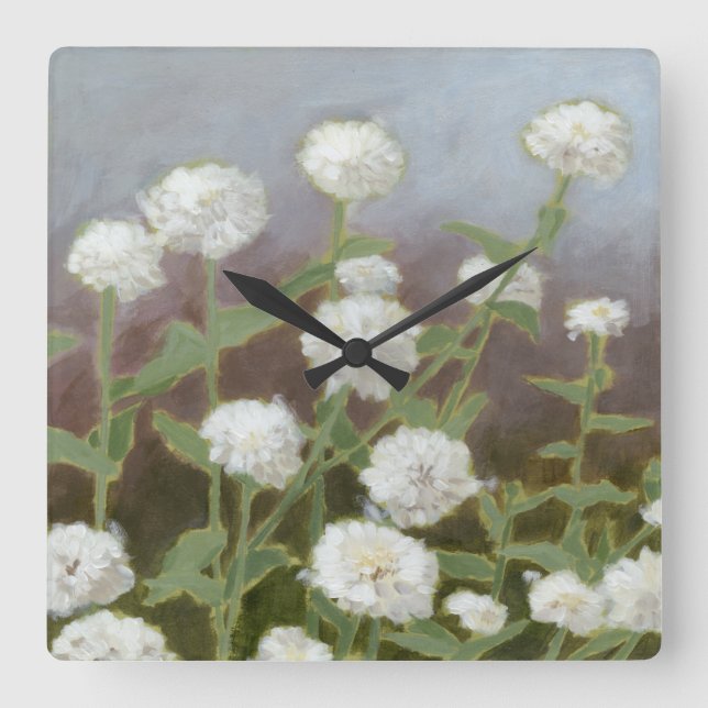 Botanical Garden Study I Square Wall Clock (Front)