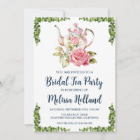 botanical garden tea party bridal shower