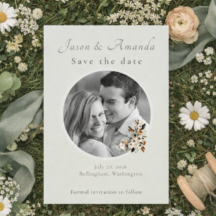 Botanical Garden Wedding Save the Date Invitation