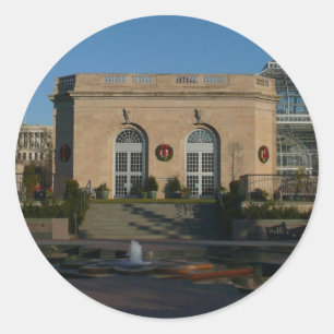 Botanical Gardens at Christmas in Washington DC Classic Round Sticker