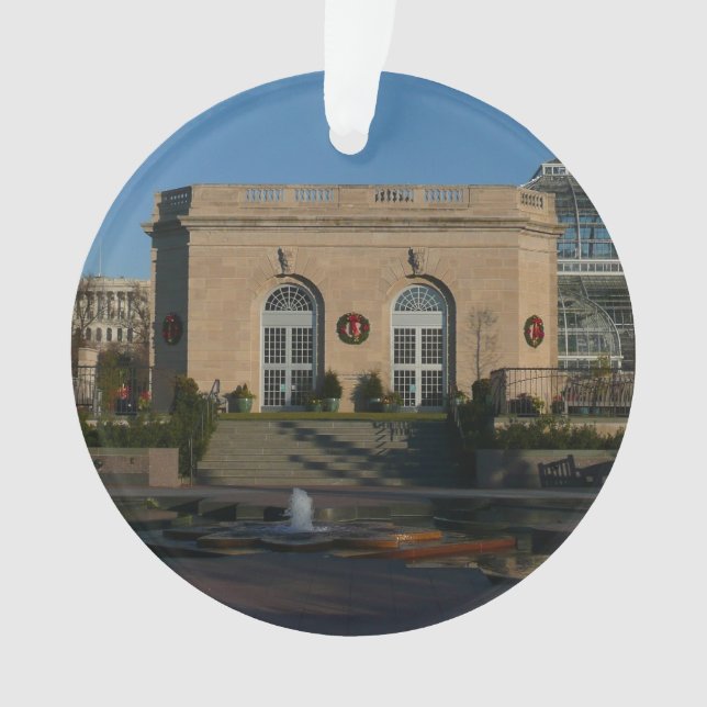 Botanical Gardens at Christmas in Washington DC Ornament (Front)