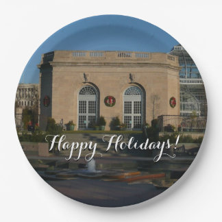 Botanical Gardens at Christmas in Washington DC Paper Plate