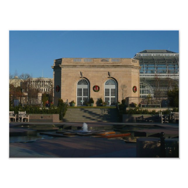 Botanical Gardens at Christmas in Washington DC Photo Print (Front)