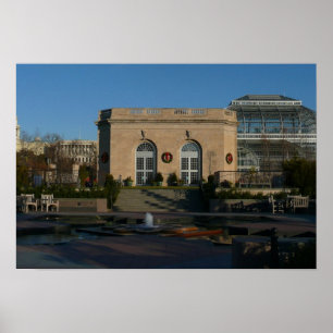 Botanical Gardens at Christmas in Washington DC Poster