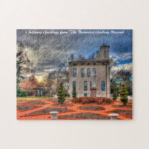 Botanical Gardens Missouri.Christmas Greetings Jig Jigsaw Puzzle