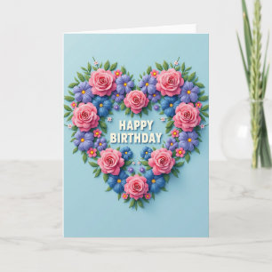 Botanical Garland Birthday Card