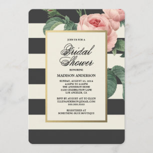 Botanical Glamour Bridal Shower Invitation