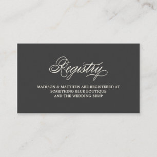 Botanical Glamour   Registry Card