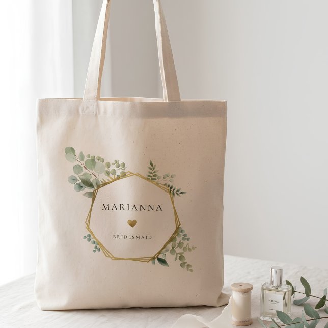Botanical Gold Bridesmaid Tote Bag (Creator Uploaded)