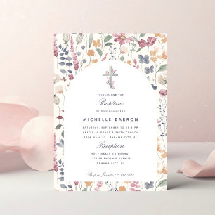 Botanical Grace Baptism Invitation