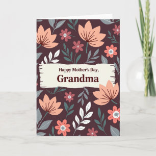 Botanical Grandma Day Card