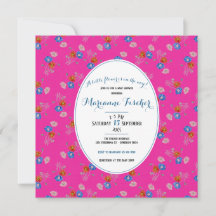 Botanical grandmillennial Baby Shower invitation