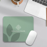 Botanical Green Counselor Behavioral Health Logo Mouse Pad<br><div class="desc">Counselors spend more time on their computers than most people realize. EHR documentation, billing, scheduling, email — the mousepad is always there, always in view, always representing whatever brand is on it. This one earns its place. A sage green base with a soft botanical motif across the surface, your logo...</div>