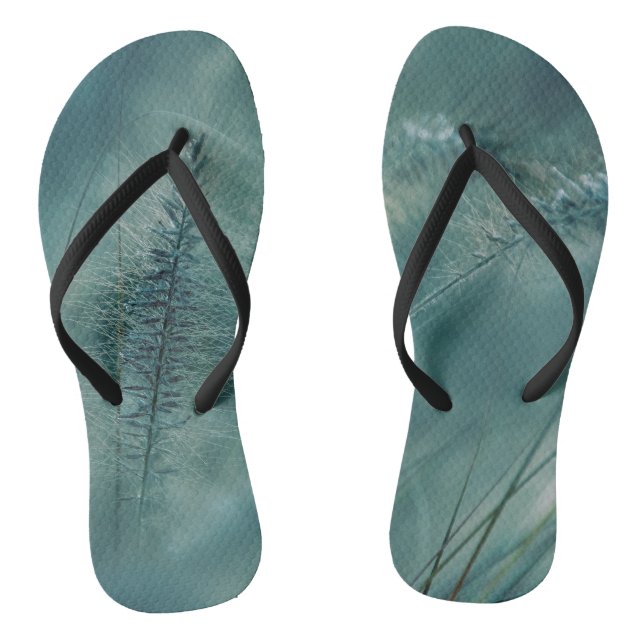 Botanical Green Ferns Jandals (Footbed)
