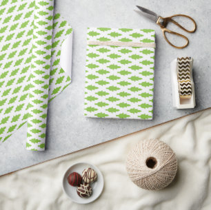 Botanical Green File Folder Set Wrapping Paper
