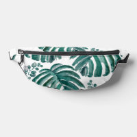 Botanical Green Leaf Tropical Painting