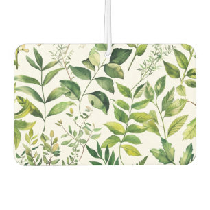 Botanical Green leaves Car Air Freshener