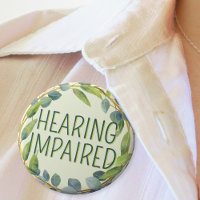 Botanical Green Leaves Hearing Impaired