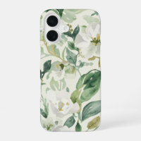 Botanical Green Watercolor Floral Leaves Nature 