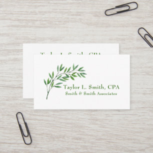 Botanical Greenery Branch Business Card