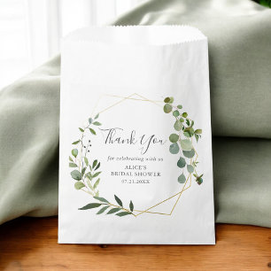 Botanical Greenery Bridal Shower  Favour Bag