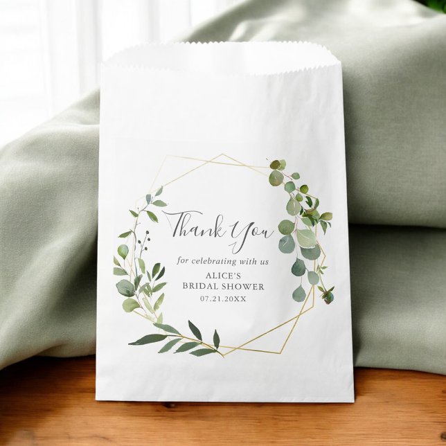 Botanical Greenery Bridal Shower  Favour Bag (Creator Uploaded)