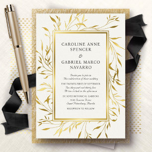 Botanical Greenery Elegant Wedding