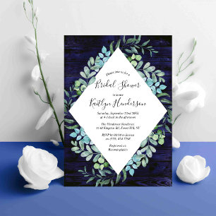 Botanical Greenery Eucalyptus Bridal Shower Invitation