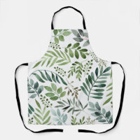 Botanical Greenery Leaves Watercolor 