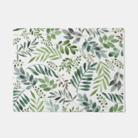 Botanical Greenery Leaves Watercolor  