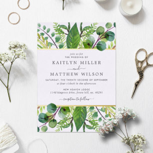 Botanical Greenery Wedding Real