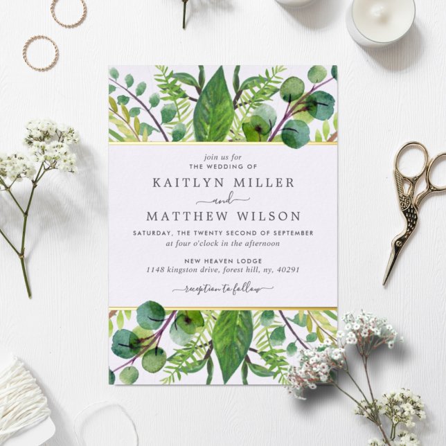 Botanical Greenery Wedding Real (Creator Uploaded)