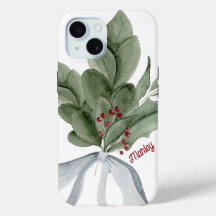 Botanical Greenery With Berries Personalised