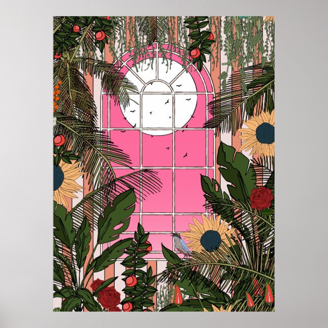 Botanical Greenhouse Poster (Front)