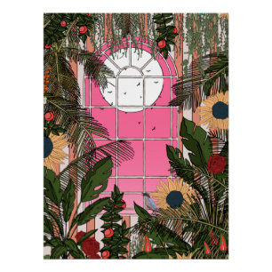 Botanical Greenhouse Poster