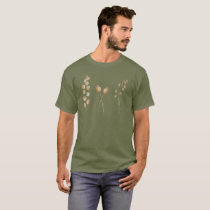Botanical Harvest Trio – Minimalist Watercolour T-Shirt