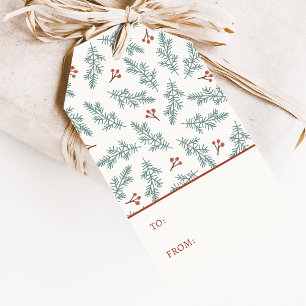 Botanical Holiday Gift Tag