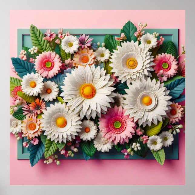 Botanical Home Decor Elegant Floral Composition (Front)