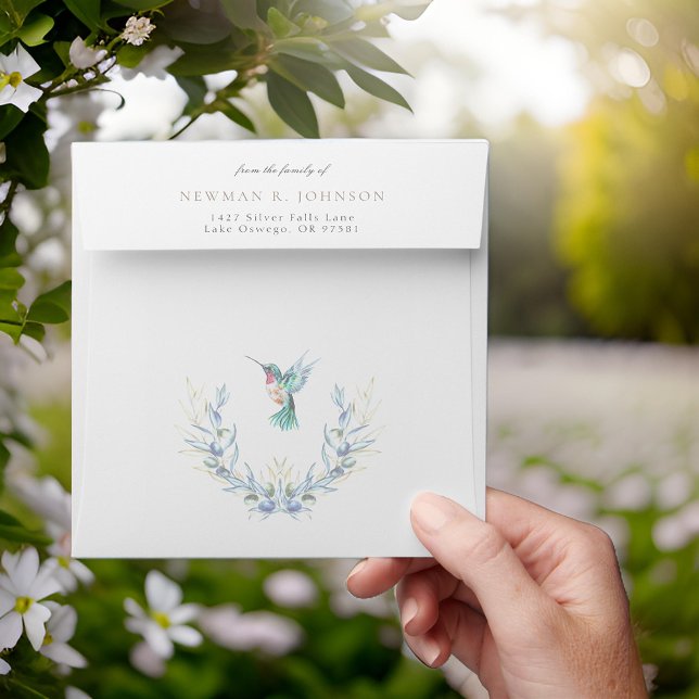 Botanical Hummingbird From the Family Of Funeral Envelope (Creator Uploaded)